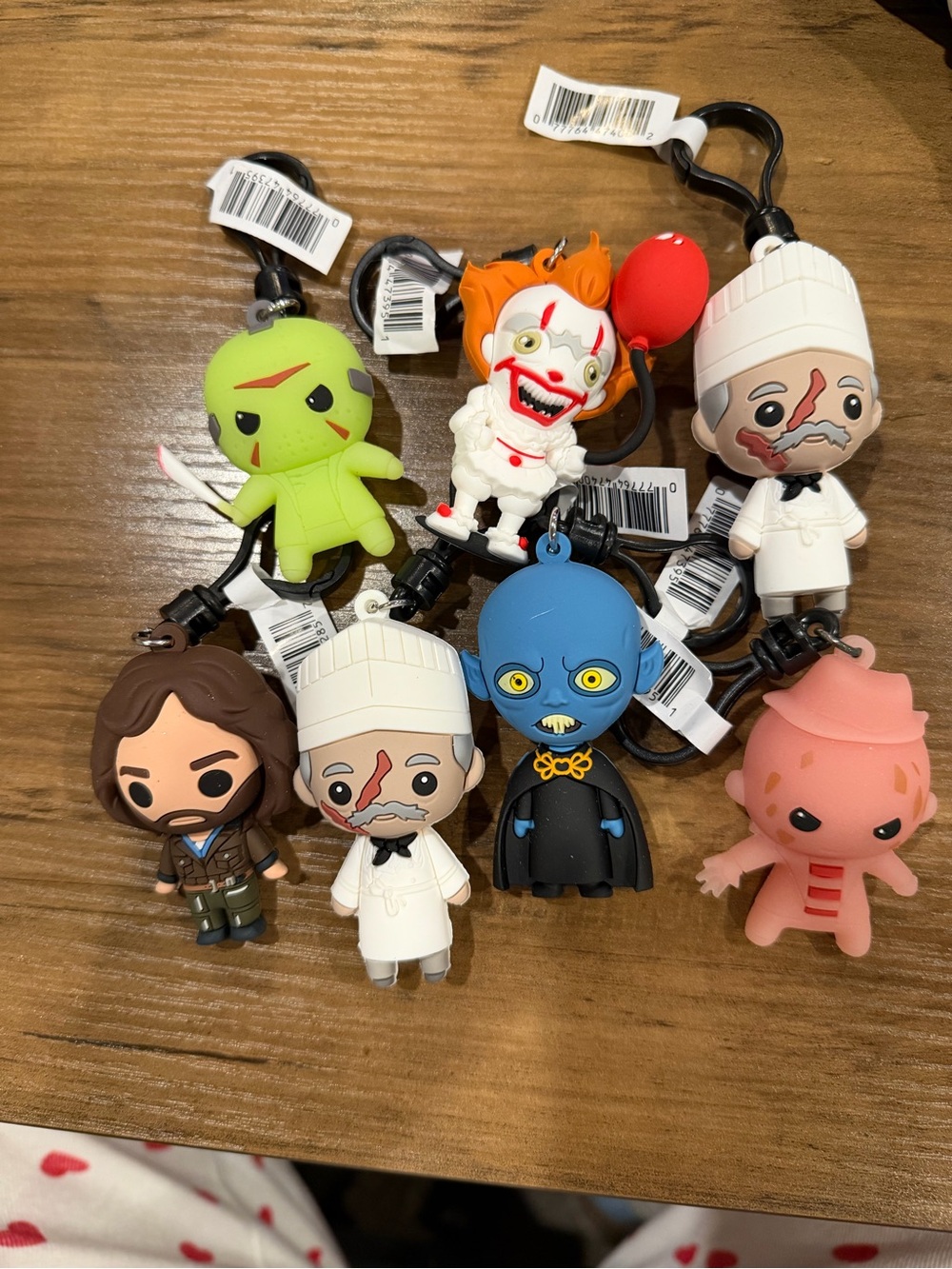 Horror bag clip lot